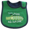 OEM Produce Apliques de diseño personalizado Babero de algodón de algodón bordado